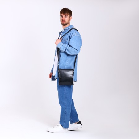 Male bag, black color-5