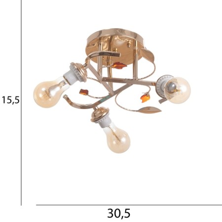 Velma chandelier BP 3x40W E27 Gold Model: 2600549-9