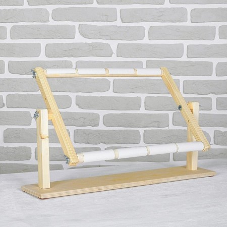 Stuls-frame for embroidery, 30 × 40 cm, with stand, color light wood-2