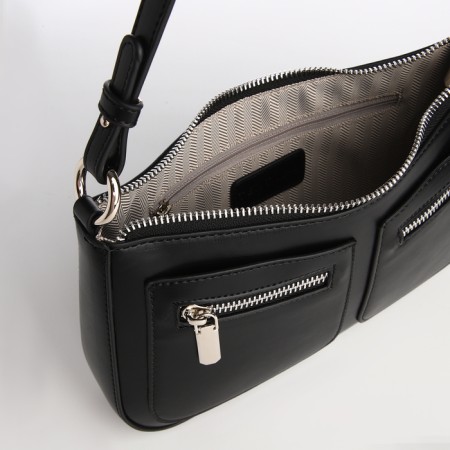 Female bag Textura, small size, black color-6