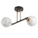 Chandelier N4537/2 BK+FGD black/gold 2x60W E27 38x36x23.5cm