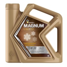 Масло моторное РосНефть Magnum Coldtec 5/30, SN/CF, синтетическое, 4 л