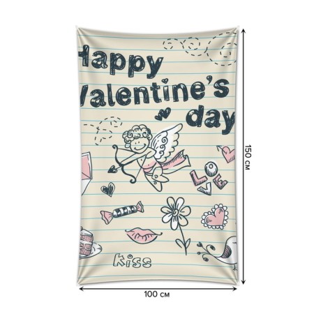 Decorative panel with photo printing "Recognition of love", vertical, size 100x150 cm-1