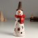 Ceramics Ceramics for 1 candle "Long snowman with stars" 7x7.3x20.6 cm
