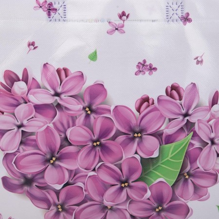 Household bag without fastening, purple color-2