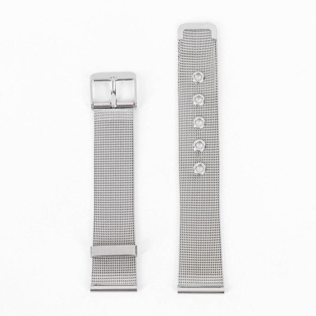 Solomon watch strap, 18 mm, stainless steel, L-19.5 cm, silver-1