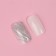 Zebra overhead nails, 24 pcs, with glue plates, soft square shape, white/silver color