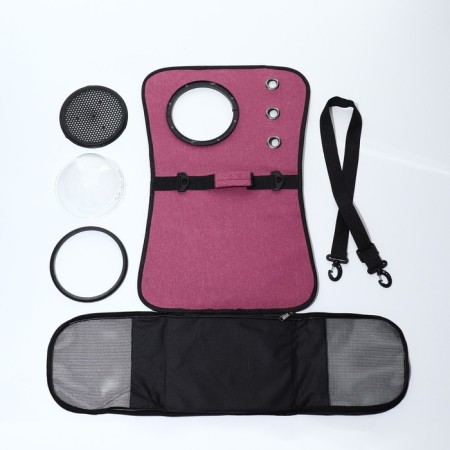 Bag-carrier for animals with a window, blue, 40 x 26 x 26 cm 92088456-7