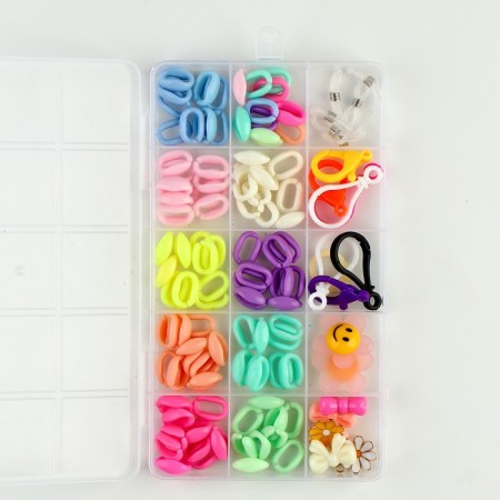 Set for creating jewelry, set of 12 colors, accessories, charm-1