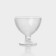 Set of glass creamy "Luiza", 300 ml, 3 pcs