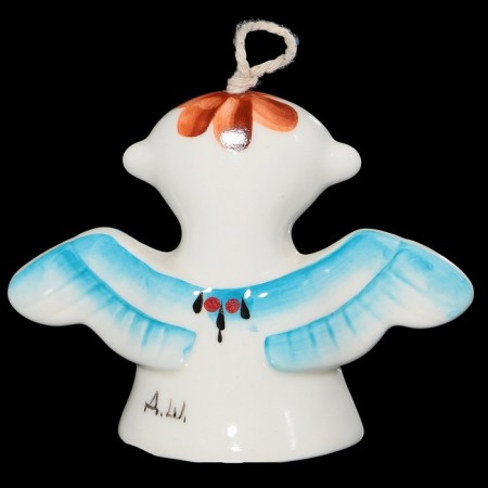 Porcelain bell "Angel", copyright painting, 8 cm-1