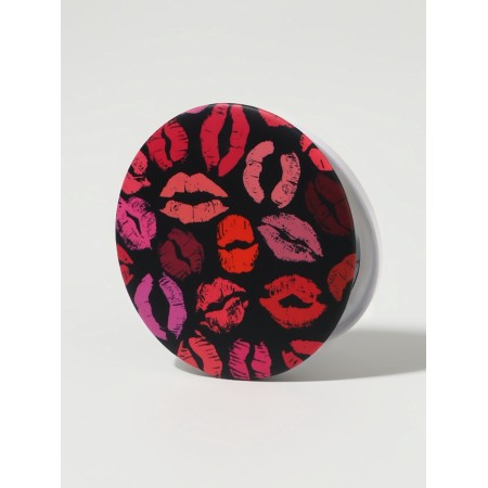Mirror folding circle (2) s/took D7.3cm kisses MIX PLAST PACK qf-1
