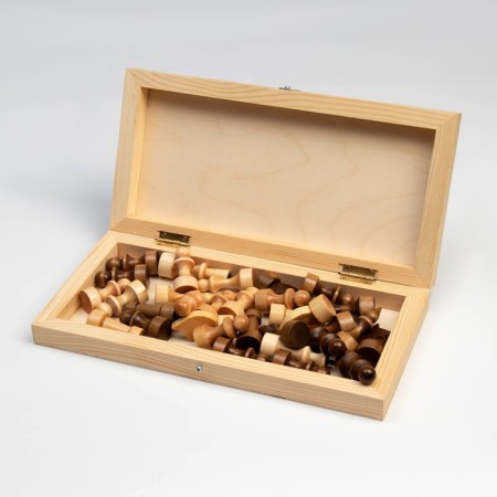 Wooden chess 29 x 29 cm, King H-7.2 cm, Pig H-4.5 cm-4