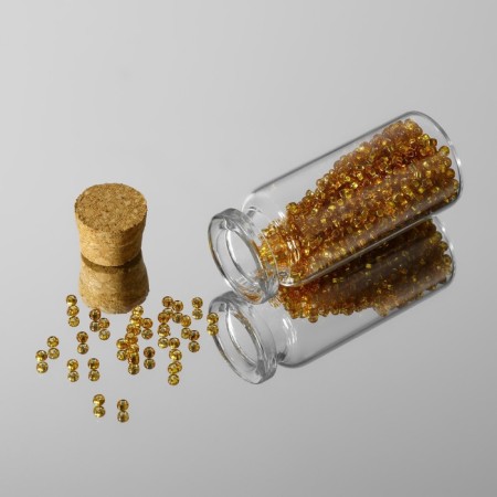A set of jars for storing beads, d = 2.1 × 5 cm, 5 pcs, in a container, 12.8 × 6.5 × 2.5 cm-4