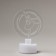 Mini - lamp "Ballerina", diam. 6 cm, model E-33