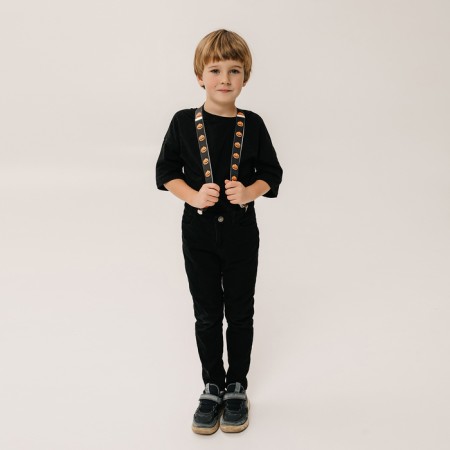 Carnival suspenders "Funny pumpkin"-5