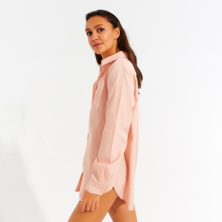 Women's shirt Minaku: Home Collection Persian color, river 46-4