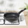 Granite Black Granite INDUCTION PRO, D = 24 cm, plastic handle, anti -stick coating, black color