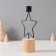 Summary metal, wood on 1 candle "Star" d = 2 cm 11x5.5x17.5 cm