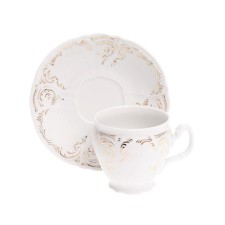 Cup 240 ml with a saucer of 160 mm Bernadotte Bernadotte, Golden Ornament decor