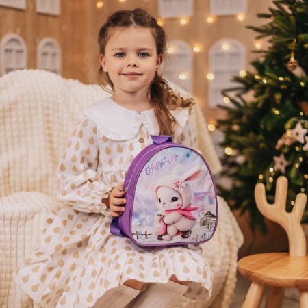 Baby backpack on lightning, "chosen", lilac color-3