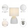 Rivoli Nadine 1he14, 40 watts ceramics white with a lampshade