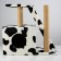 House for cats with a claw "homebody", with a staircase and site, 60 x 35 x 56 cm, mix