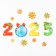 Набор для оформления Нового года "2025", 10 предм., 16 х 21 см