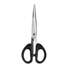 Chancellery scissors 16.7 cm office plastic handles, euro suspension