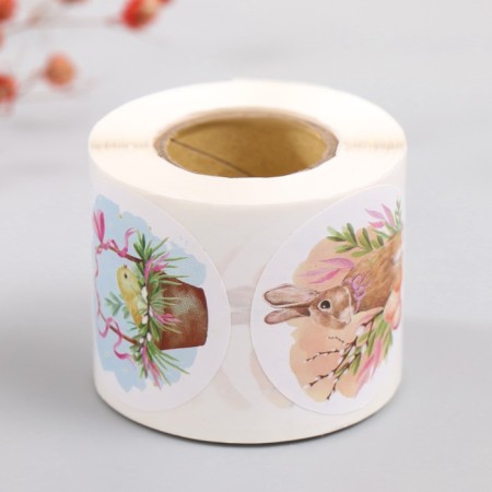 Stick Paper "Light Easter" d = 3.8 cm 252 pcs in the roll-4