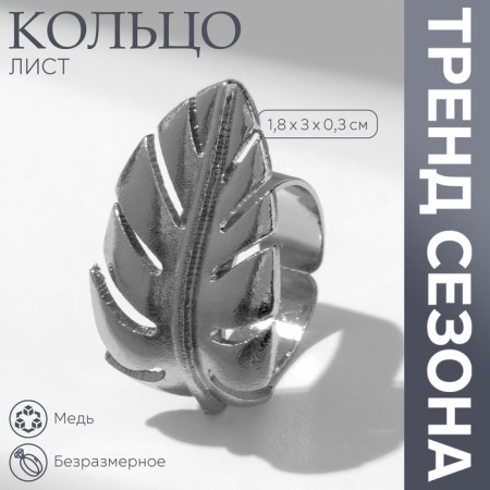 Ring "Liszt" volume, color silver, dimensionless