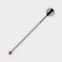 A barn spoon with stainless steel Madler, length 30 cm, black color