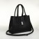 Women's bag with lightning, textura, average size, black color