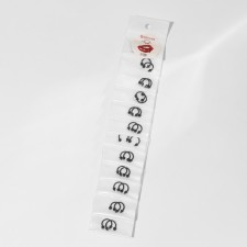 Circular in an eyebrow (piercing) “ball and spike”, d = 10 mm, pair, black color