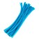 Wire with pile for crafts and decor set of 50 pcs., Size 1 pc. 30 × 0.6 cm, turquoise color