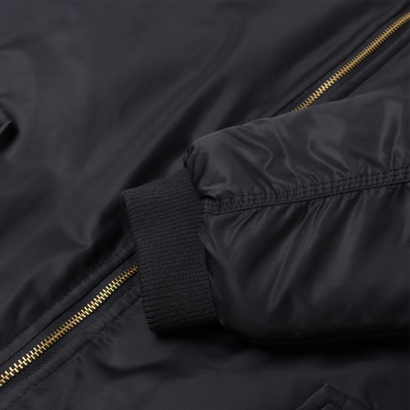 Бомбер мужской на молнии MIST, размер 46, черный-4