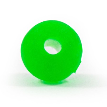 Feeder bead Namazu Soft Beads, PVC, D = 7 mm, round, dark green 20 pcs.-2