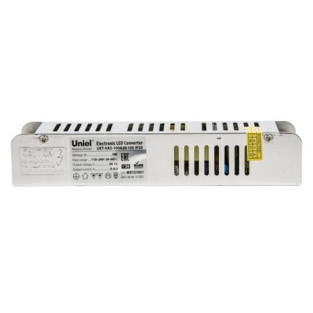 Power supply uniel, 100 watts, IP20, 12 V, 50-60 Hz, 8.33A, 1 output, metallic color-2