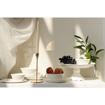 Porcelain Magistro Porcelain "Tandy", 200 ml, d = 11 cm, white color-6