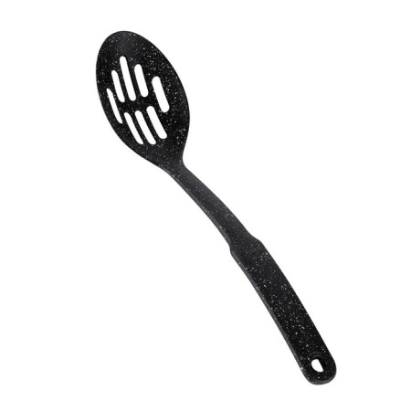 Spoon Regent Inox Punto Nero, with slots, 30x7 cm-1