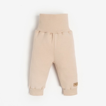 Children's pants minku, beige color, height 74-80 cm
