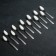 A set of spoons of tea "specks", length 13.5 cm, 12 pcs, silver color