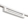 Simple LED track lamp 20W white 34x3.5x4.5 cm
