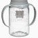 A bottle for feeding "Happy" 150 ml, cylinder, with handles, color gray color