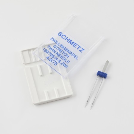 The needle for household sewing machines, double, for stretch tones, No. 75/4-1