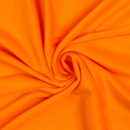 Flap, knitted plush, orange, 100 × 150 cm, 100% p/e