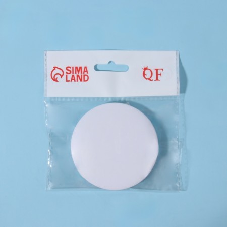 Folding mirror, D 7.5 cm, white color-6