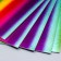 Foamiran metallized "Rainbow strips" 2 mm format A4 set 5 sheets