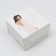 Gift folding box, packaging, "with love", 12 x 8 x 12 cm