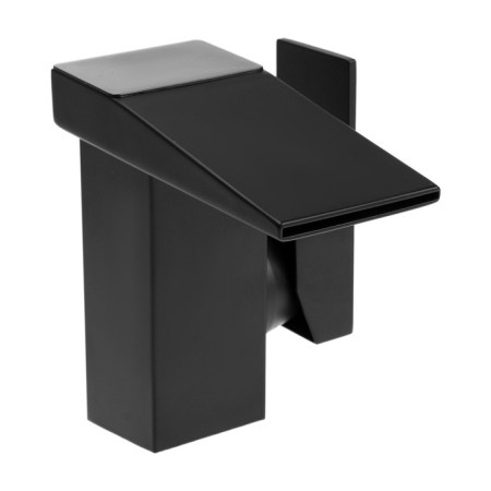 Mixer for the sink ZEIN Z3810, designer, single -leaf, flat spout, black